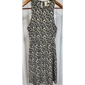 Anthropologie M Dress in Ivory & Black Front Size M Coquette Summer Dress